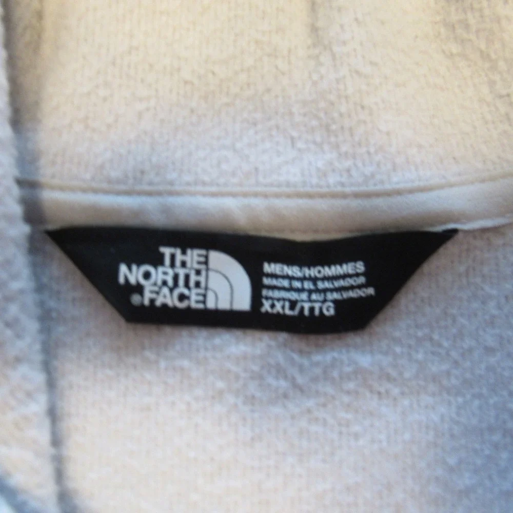 The North Face Full Zip Hoodie Mens XXL Gray Orange Logo Activewear
